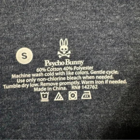 Psycho Bunny Embroidered Crew Neck  Long Sleeve Knit Top S - Picture 4 of 4